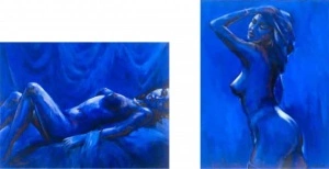 Lorena, dve uramljenea slike dimenzije 40x50cm svaka