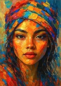 Rita, uramljena slika 40x50cm , 50x70cm i 60x90cm