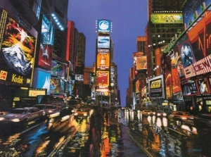 Rush hour, framed picture