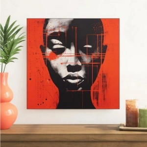 Silence , uramljena slika 50x50cm - Img 2