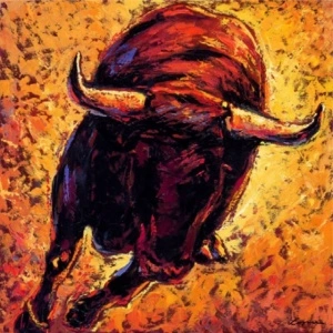 Toro, framed picture