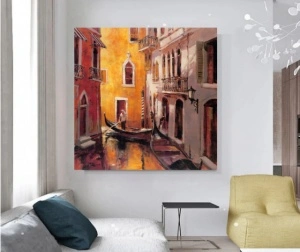 Venecija Italija, uramljena slika 50x50cm i 70x70cm - Img 3