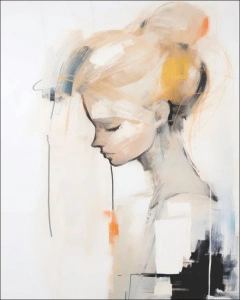 Violete , uramljena slika 40x50cm i 50x70cm