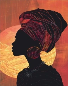 Abena, uramljena slika 40x50cm i 50x70cm
