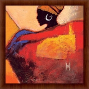 African fire, framed picture