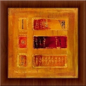 Afro dens, framed picture