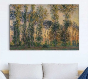 Claude Monet, Poplars At Giverny (1888.), uramljena slika 50x70cm i 70x100cm - Img 2