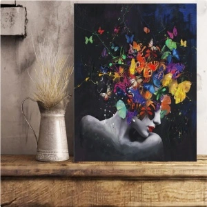Colored girl, uramljena slika 40x50cm i 50x70cm - Img 4