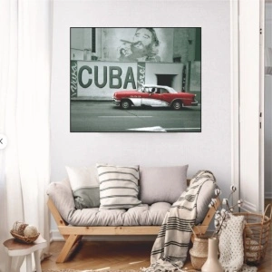 Cuba 3D slika, uramljena slika 50x70cm