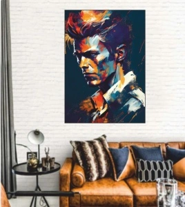 D. Bowie, uramljena slika 40x50cm, 50x70cm i 60x90cm - Img 2