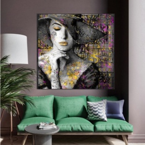 Deana, uramljena slika 50x50cm - Img 2