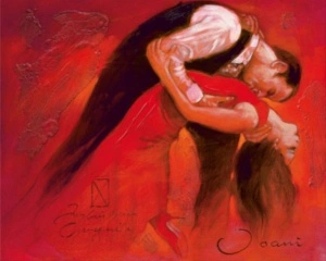 Dream dance, framed picture
