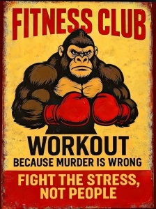 Fitness club, uramljena slika 40x50cm , 50x70cm i 60x80cm