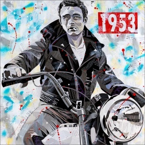 James Dean, uramljena slika dimenzije 50x50cm i 70x70cm