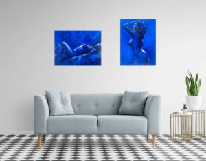 Lorena, dve uramljenea slike dimenzije 40x50cm svaka - Img 2