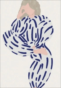 Lotte, uramljena slika 40x50cm i 50x70cm