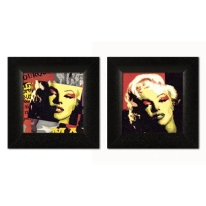 Merilin Monro, dve uramljene slike 18x18cm i 30x30cm svaka