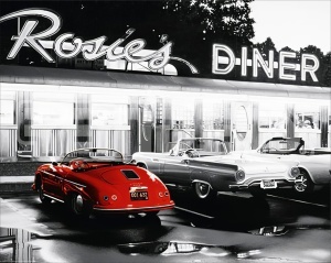 Restoran Rosies, uramljena slika
