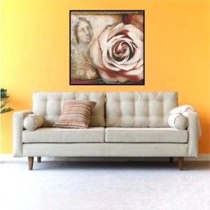 Rose of love 1, uramljena slika 70x70cm - Img 2