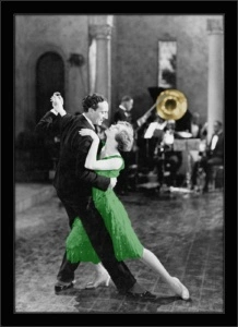 Tango couple, framed picture
