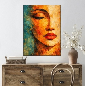 Vicky, uramljena slika 40x50cm , 50x70cm i 60x80cm - Img 2