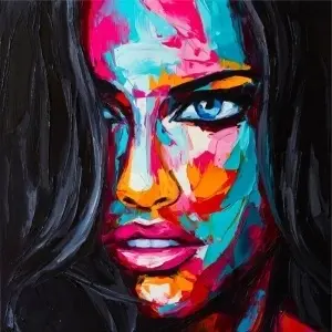 Ziri , uramljena slika 50x50cm