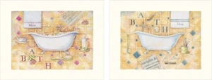 Bath, dve uramljene slike 30x40cm