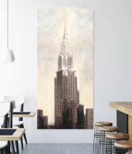 Chrysler building N.Y.C., uramljena slika 50 x 100 cm - Img 2