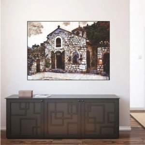 Crkva Ruzica na kalemegdanu, uramljena slika 50x70cm - Img 3