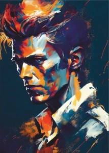 D. Bowie, uramljena slika 40x50cm, 50x70cm i 60x90cm