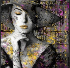 Deana, uramljena slika 50x50cm