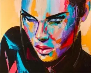 Gina, uramljena slika 40x50cm , 50x70cm i 60x90cm
