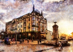 Hotel Moskva, uramljena slika 50x70cm