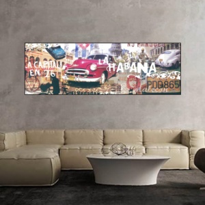Kuba Havana, uramljena slika 30 x 90 cm - Img 2