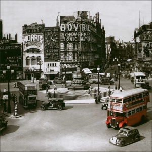 London piccadilly circus, uramljena slika 70x70cm