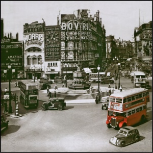 London piccadilly circus, uramljena slika 70x70cm
