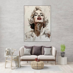 M. Monroe, uramljena slika 40x50cm i 50x70cm - Img 2