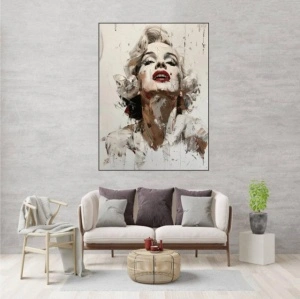 M. Monroe, uramljena slika 40x50cm i 50x70cm - Img 2