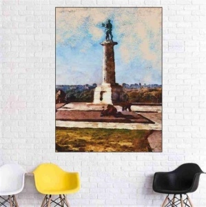 Pobednik Kalemegdan, uramljena slika 40x50cm, 50x70cm i 60x90cm - Img 2