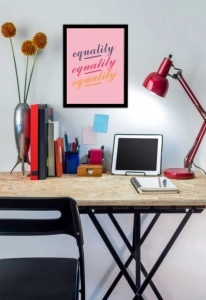 Poster equality, uramljena slika 30x40cm i 40x50cm - Img 2