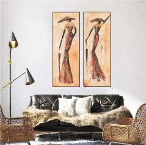 Retro Madam, komplet od dve uramljene slike 30x70cm svaka - Img 2