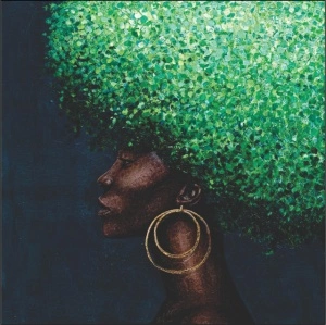 Riewa, uramljena slika 50x50cm