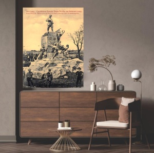 Stari Beograd, spomenik karadjordju na kalemegdanu 1913., uramljena slika 30x40cm i 40x50cm - Img 2