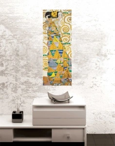 The Waiting - G. Klimt 1909., uramljena slika 50 x 100 cm - Img 2