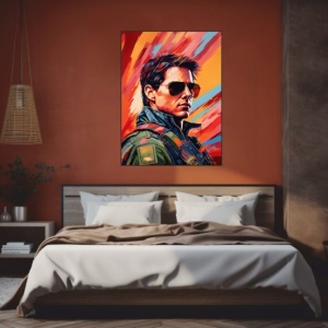 Tom Cruise, uramljena slika 50x70cm i 60x90cm - Img 2
