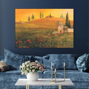 Toskana, uramljena slika 60x90cm - Img 2