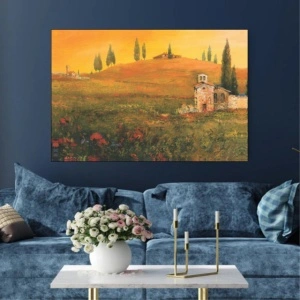 Toskana, uramljena slika 60x90cm - Img 2