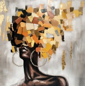 Vida, uramljena slika 50x50cm