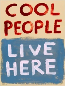 Cool People, uramljena slika 40x50cm , 50x70cm i 60x80cm