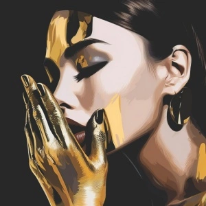 Dara , uramljena slika 50x50cm
